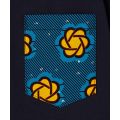 Pocket T-SHIRTS Uneck 376 NAVY