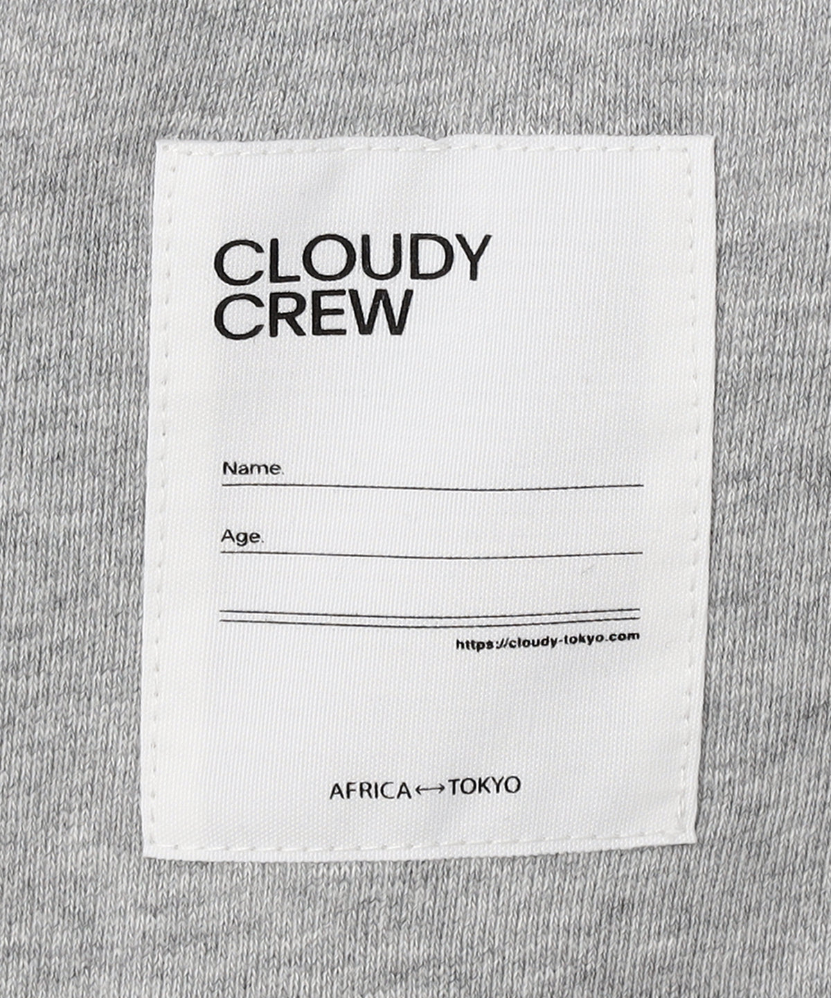 スウェットシャツ CLOUDY characters グレー