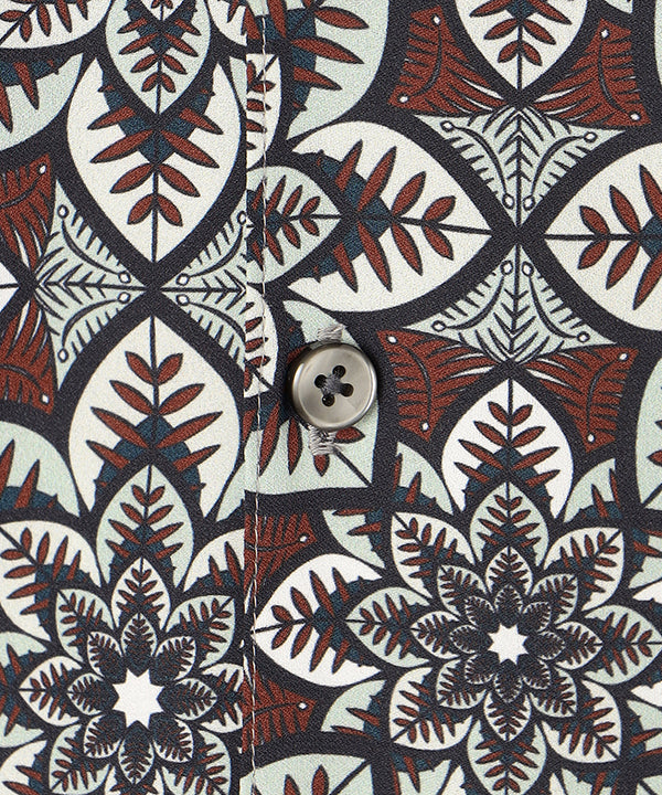 Recycled African Textile Shirt BROWN