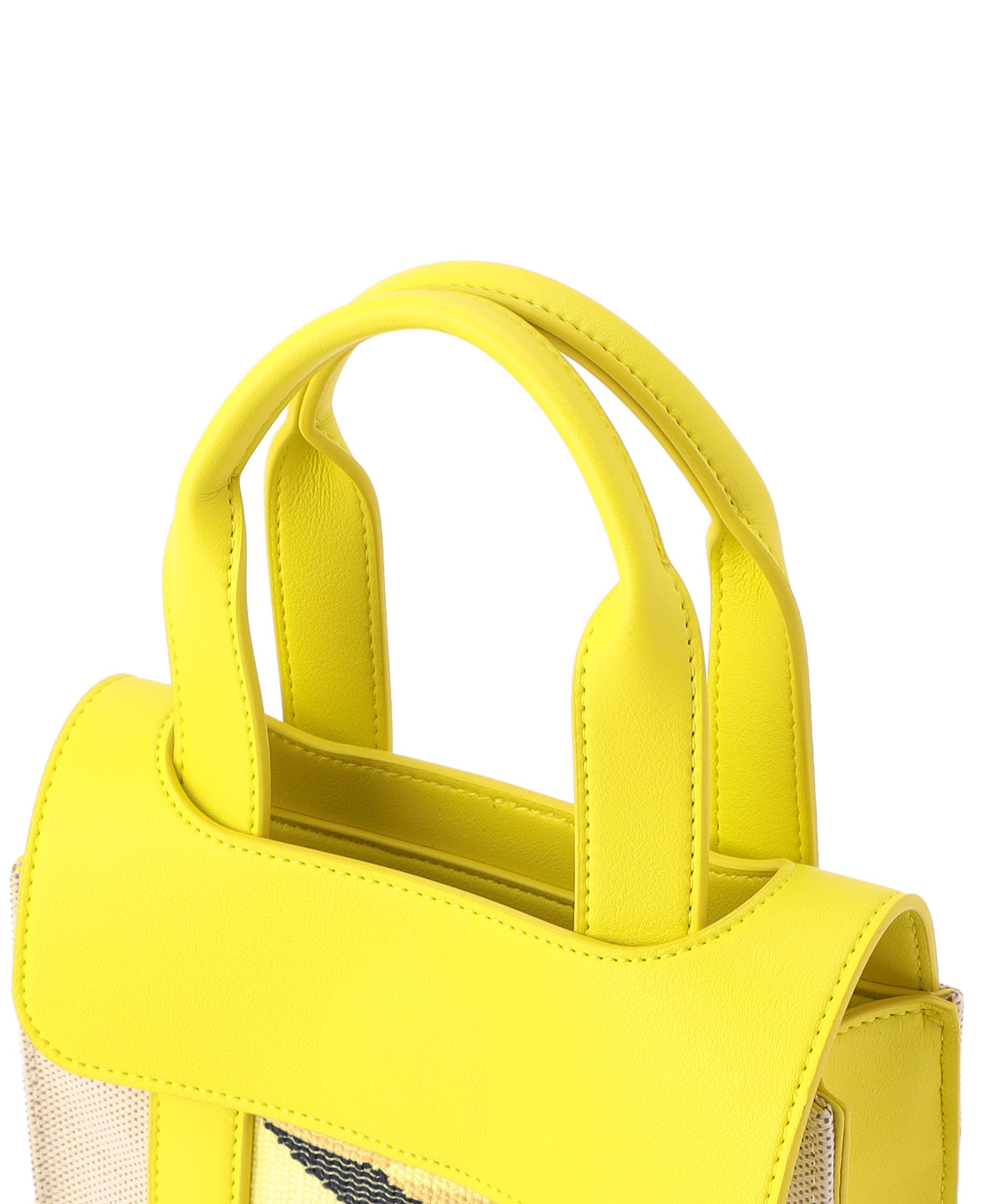 Two Tone Kente Shoulder Bag (Small) YELLOW