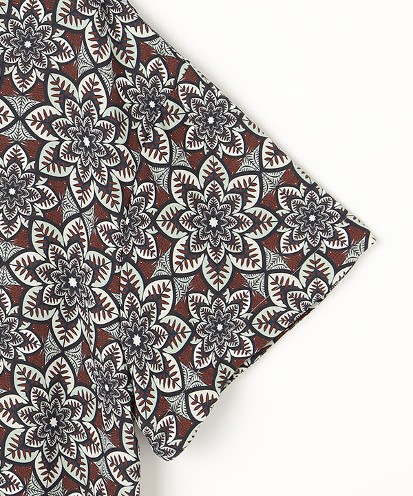 Recycled African Textile Shirt BROWN