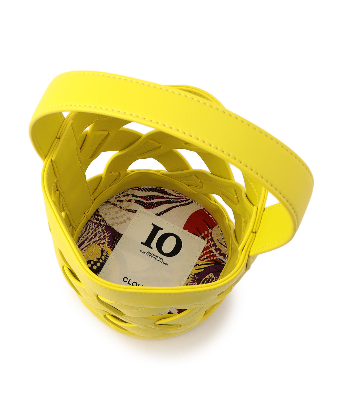 Cross Mesh Tube Bag YELLOW