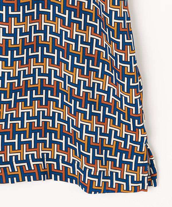 Recycled African Textile Shirt ORANGE