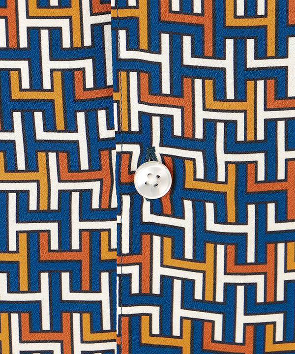 Recycled African Textile Shirt ORANGE