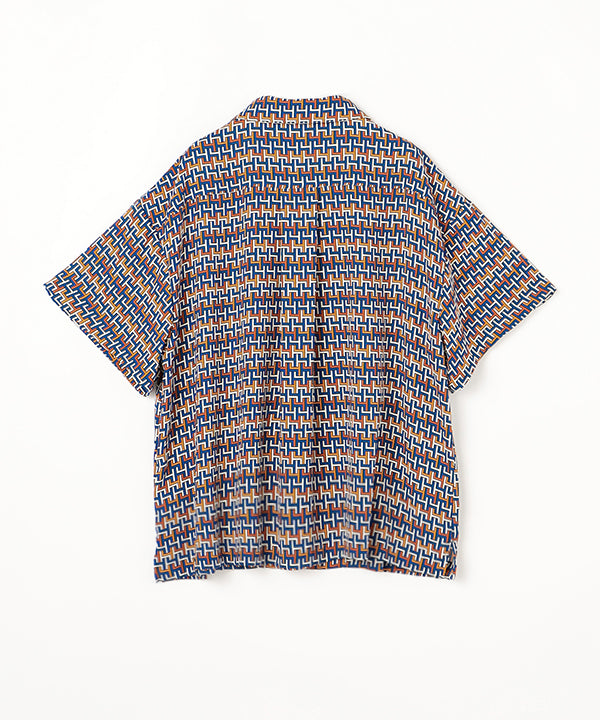Recycled African Textile Shirt ORANGE