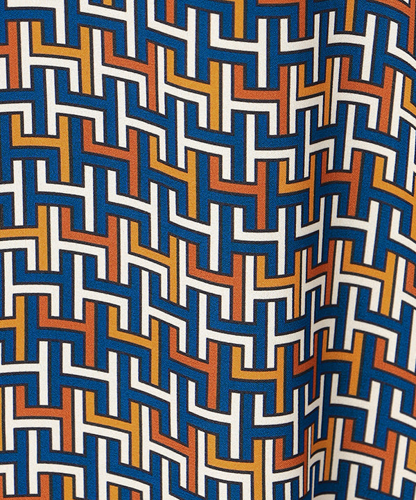 Recycled African Textile Shirt ORANGE