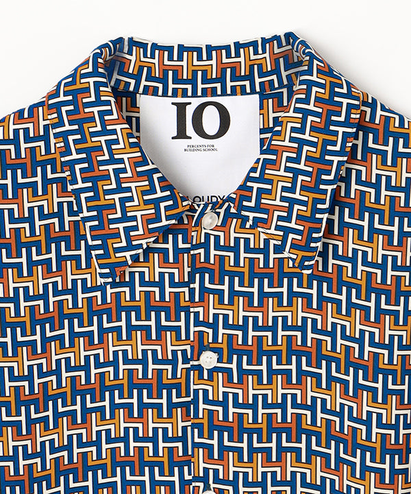 Recycled African Textile Shirt ORANGE