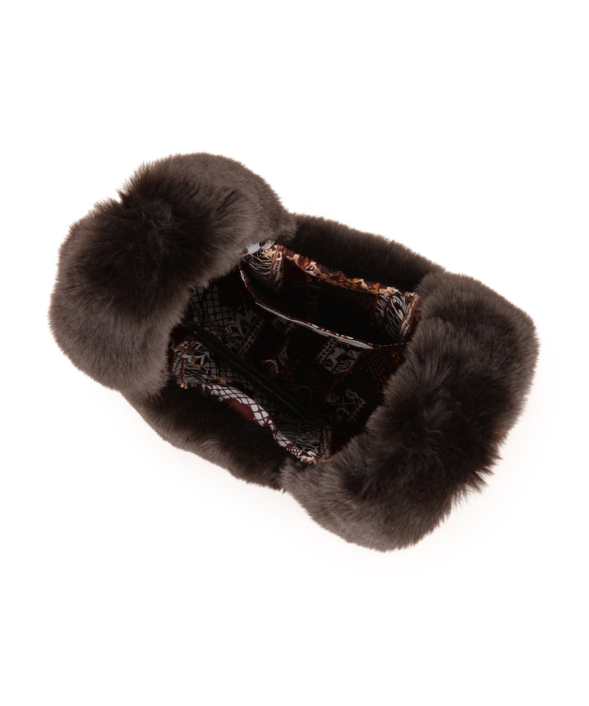 エコファーコンビニバッグ ブラウン