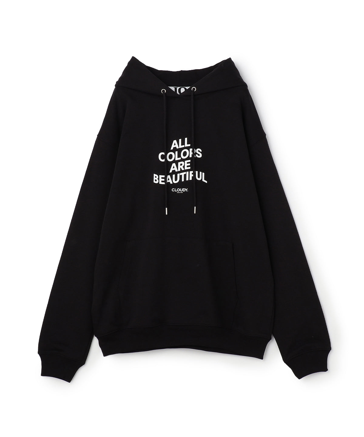 スウェットパーカー ALL COLORS ARE BEAUTIFUL ブラック
