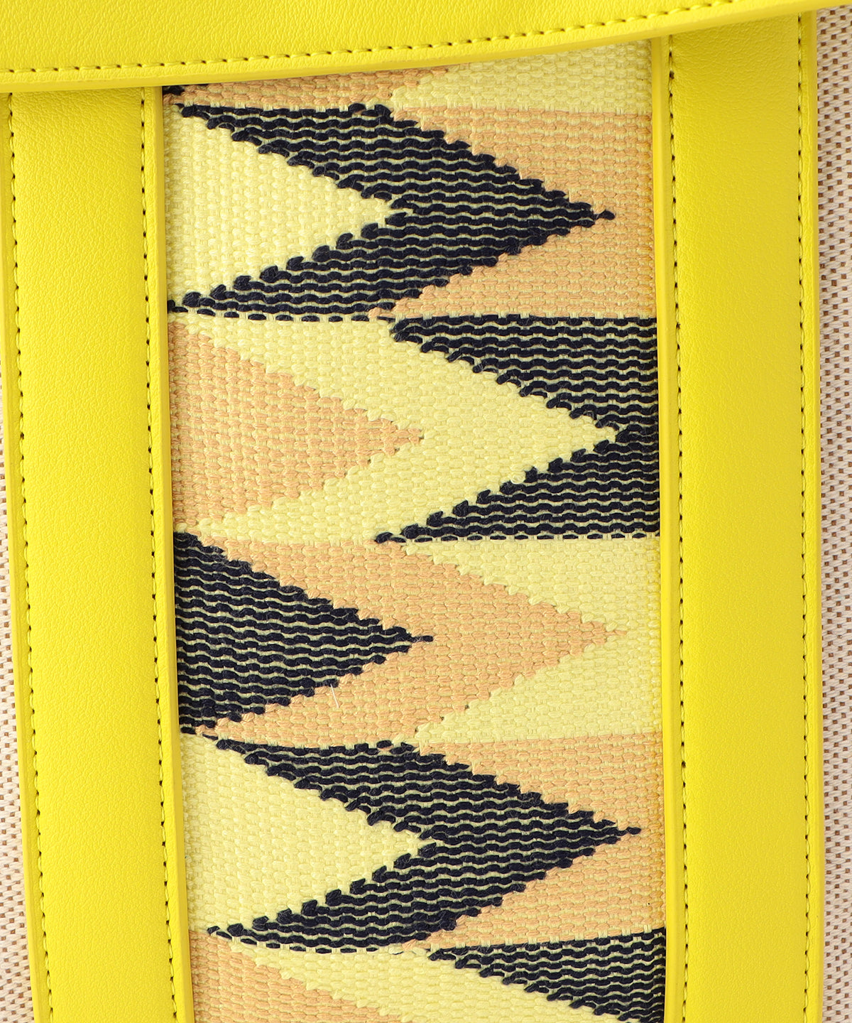 Two Tone Kente Shoulder Bag (Small) YELLOW
