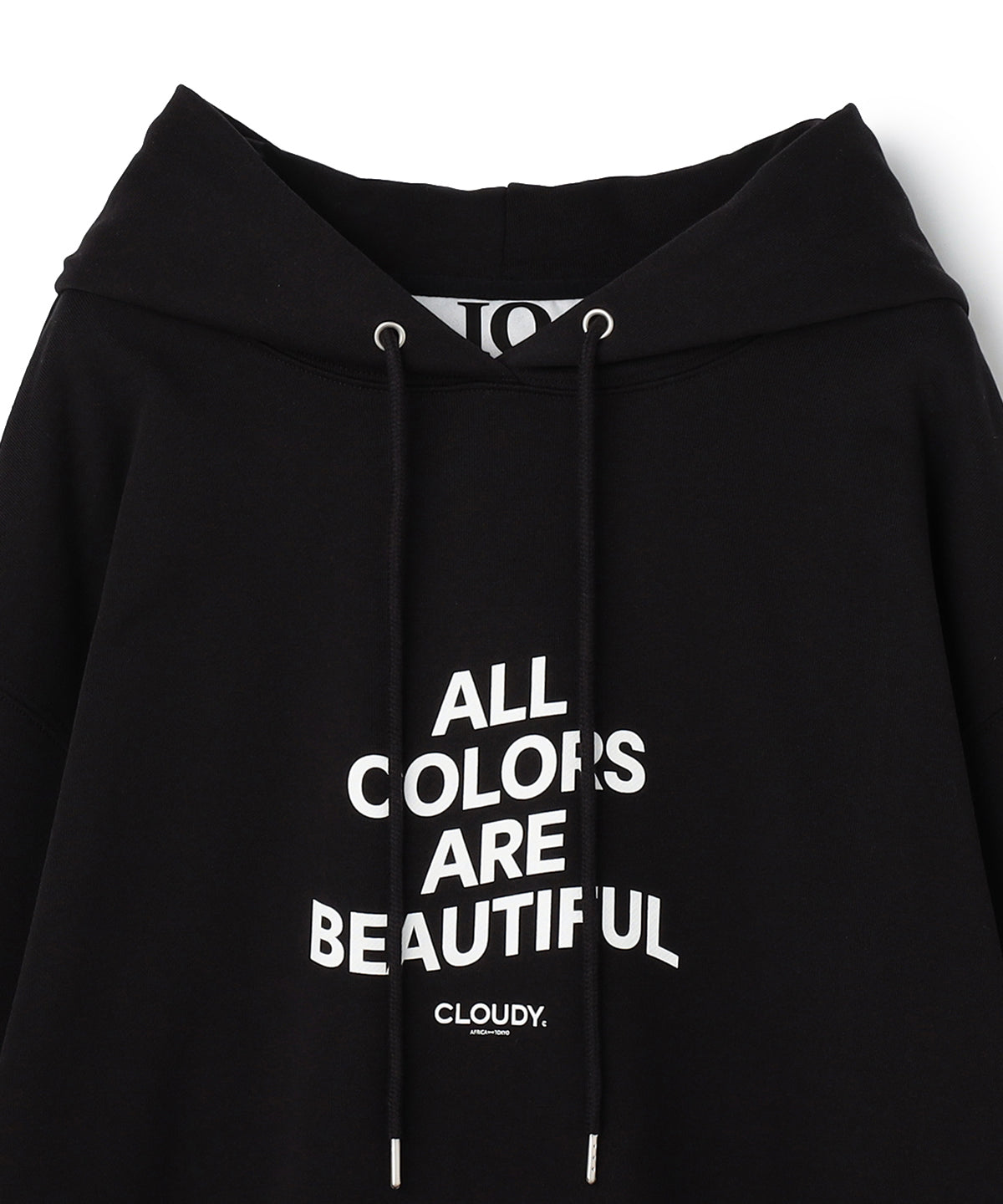 スウェットパーカー ALL COLORS ARE BEAUTIFUL ブラック