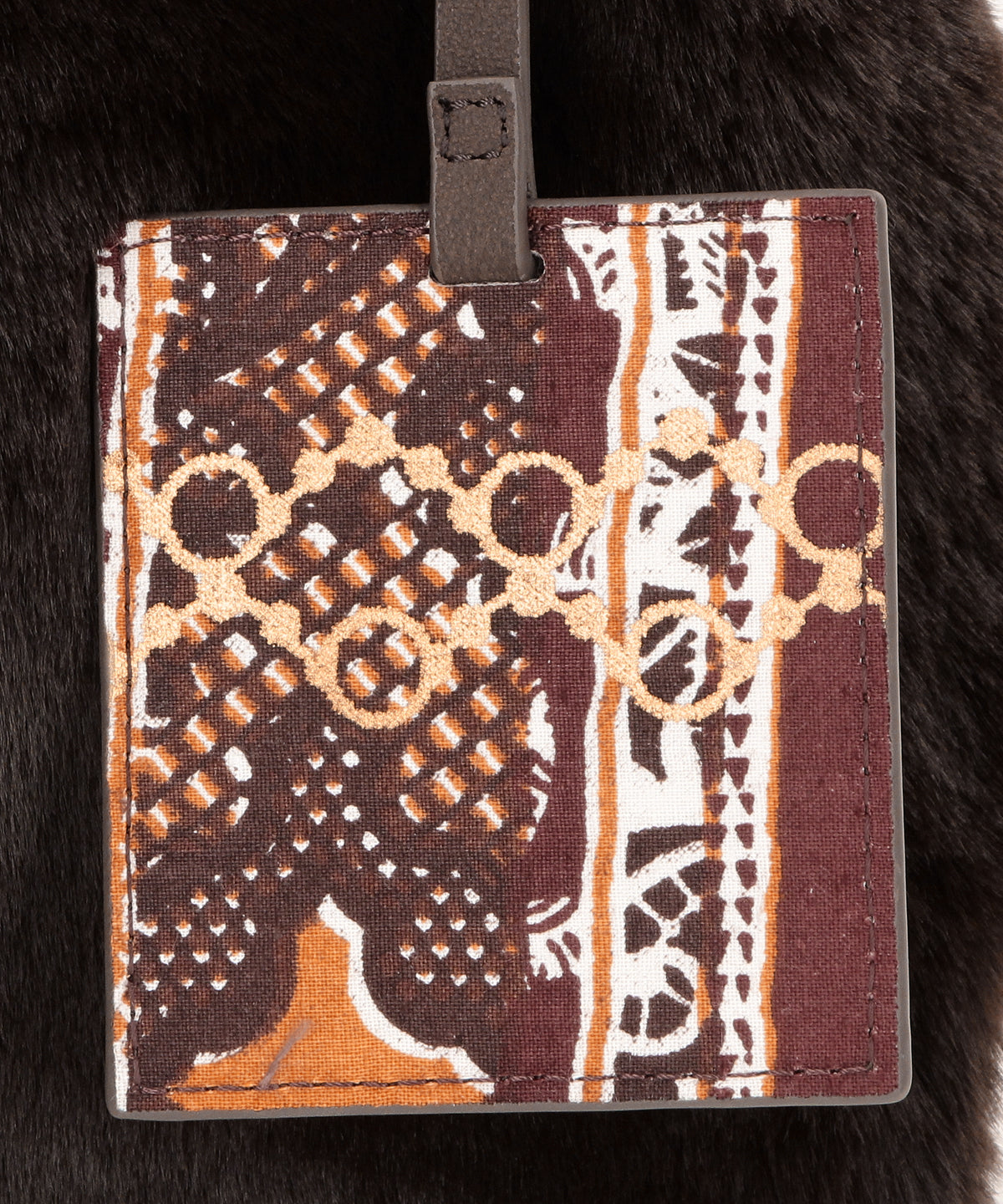 エコファーコンビニバッグ ブラウン