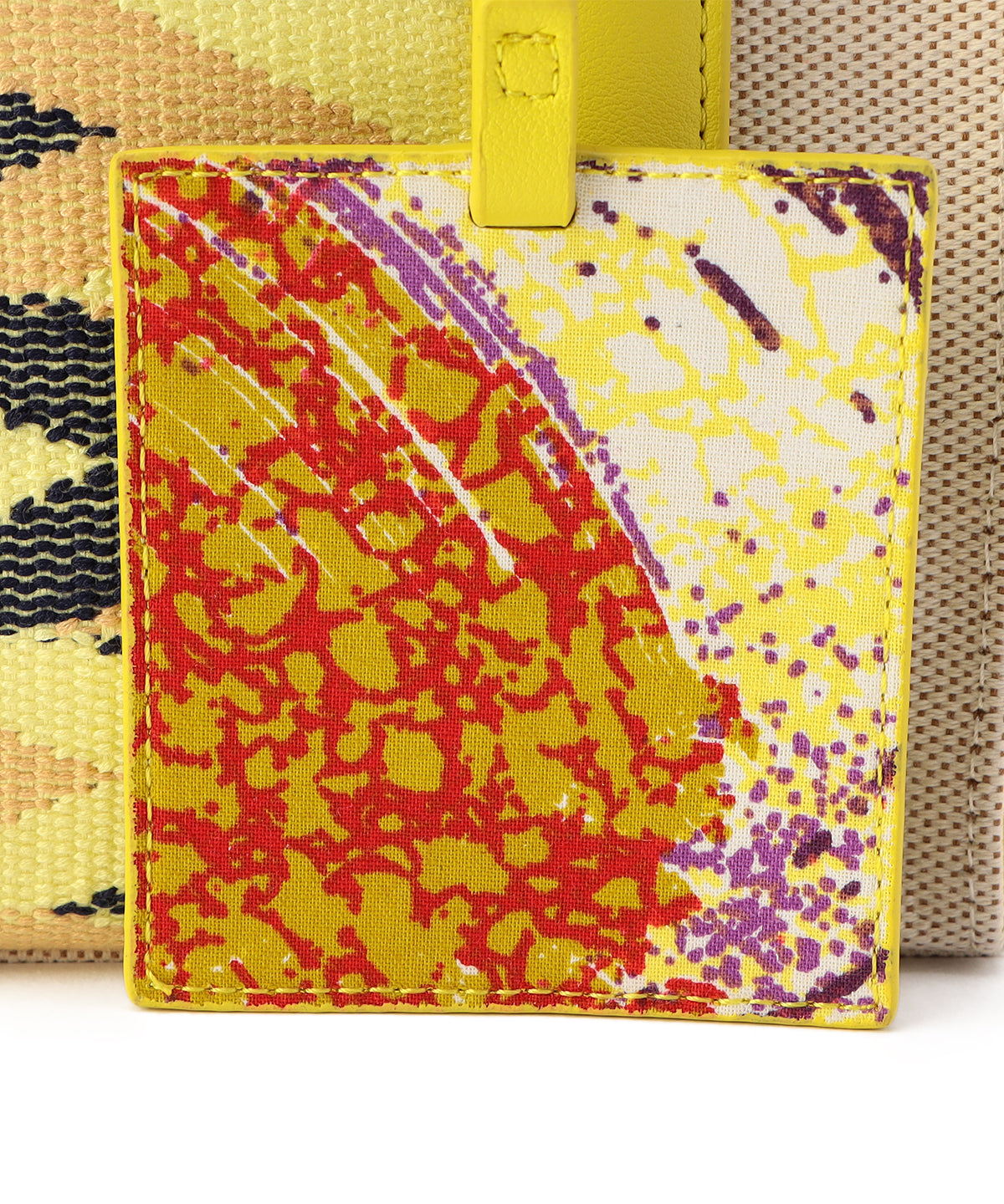 Two Tone Kente Shoulder Bag (Small) YELLOW