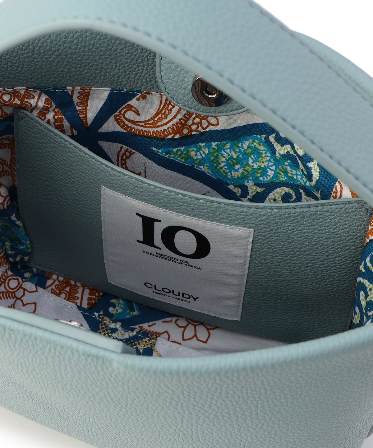 Coverd Buckle Hand Bag SAX