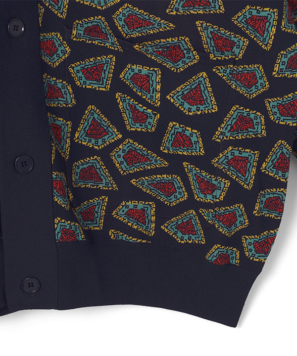 Recycled Knit Cardigan NAVY