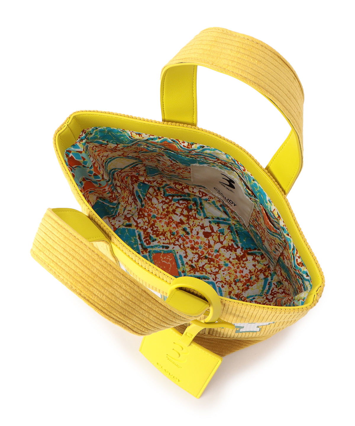 Corduroy Tote Bag (Small) YELLOW