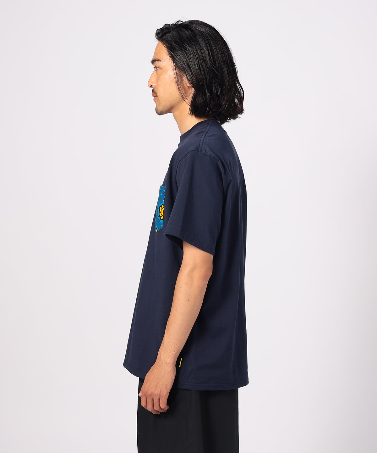 Pocket T-SHIRTS Uneck 375 NAVY