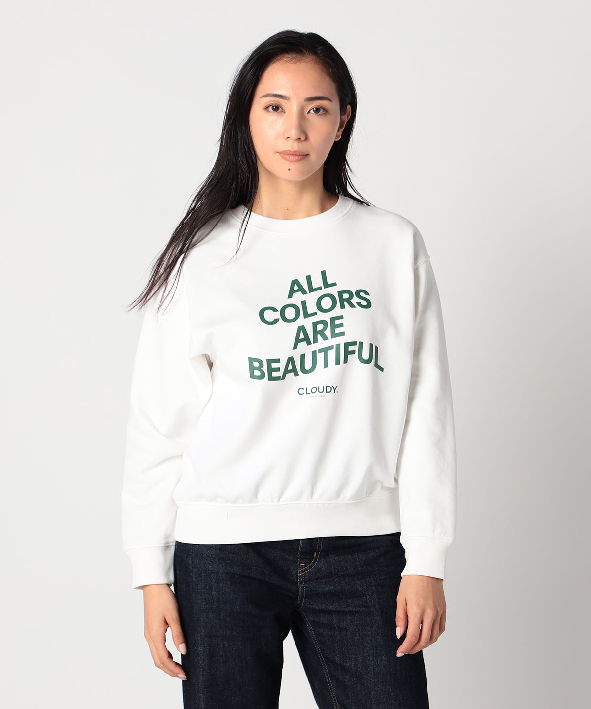 スウェットシャツ ALL COLORS ARE BEAUTIFUL ホワイト