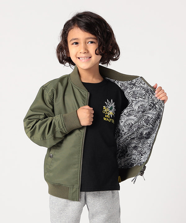 Kids Recycled Reversible MA-1 KHAKI