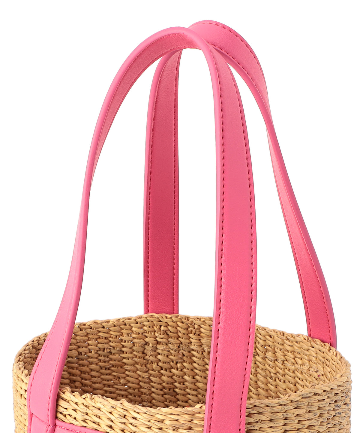 Pocket Handle Tube Basket PINK