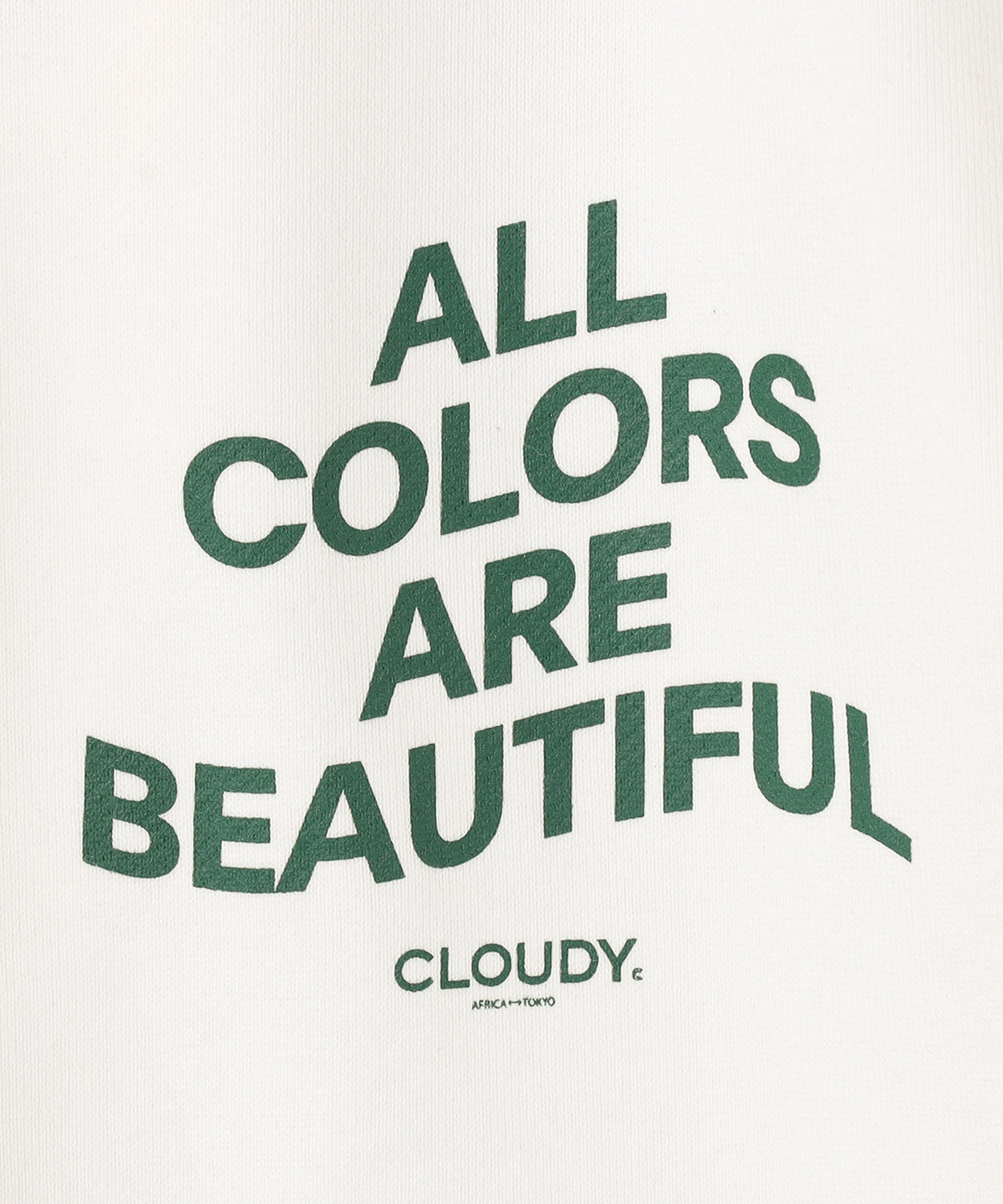 スウェットパンツ ALL COLORS ARE BEAUTIFUL ホワイト
