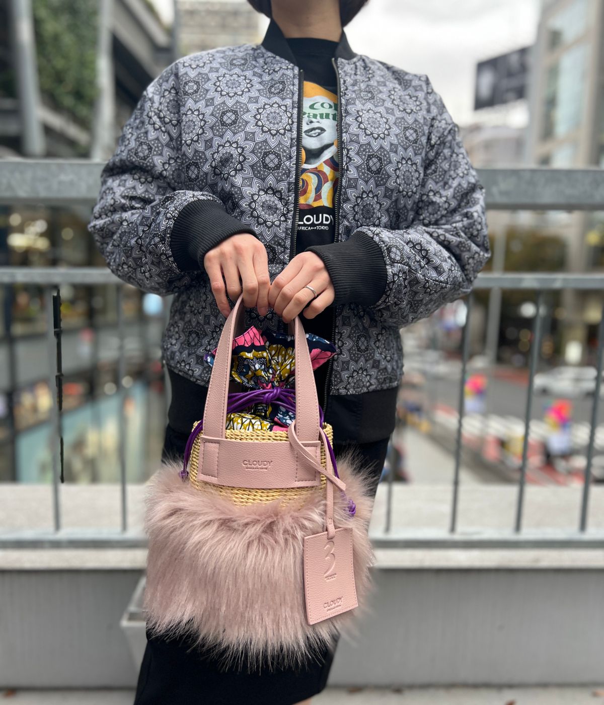 エコファーバスケット ホワイト