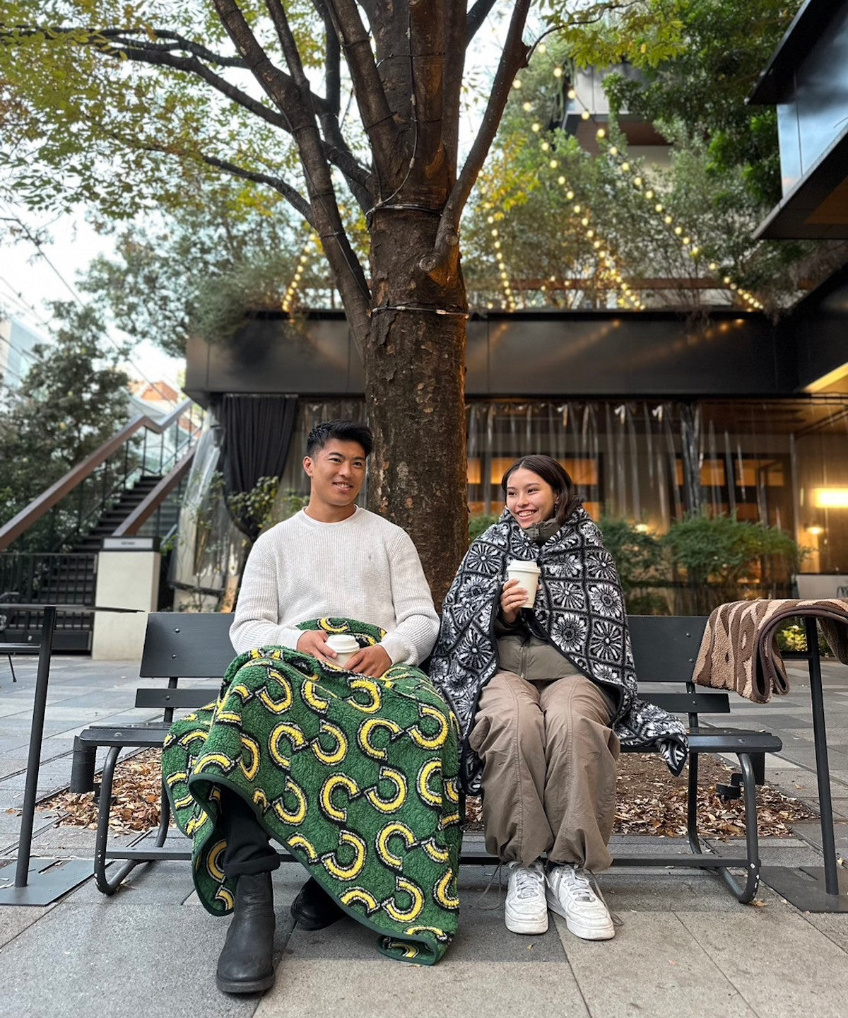 ボアブランケット ブラウン