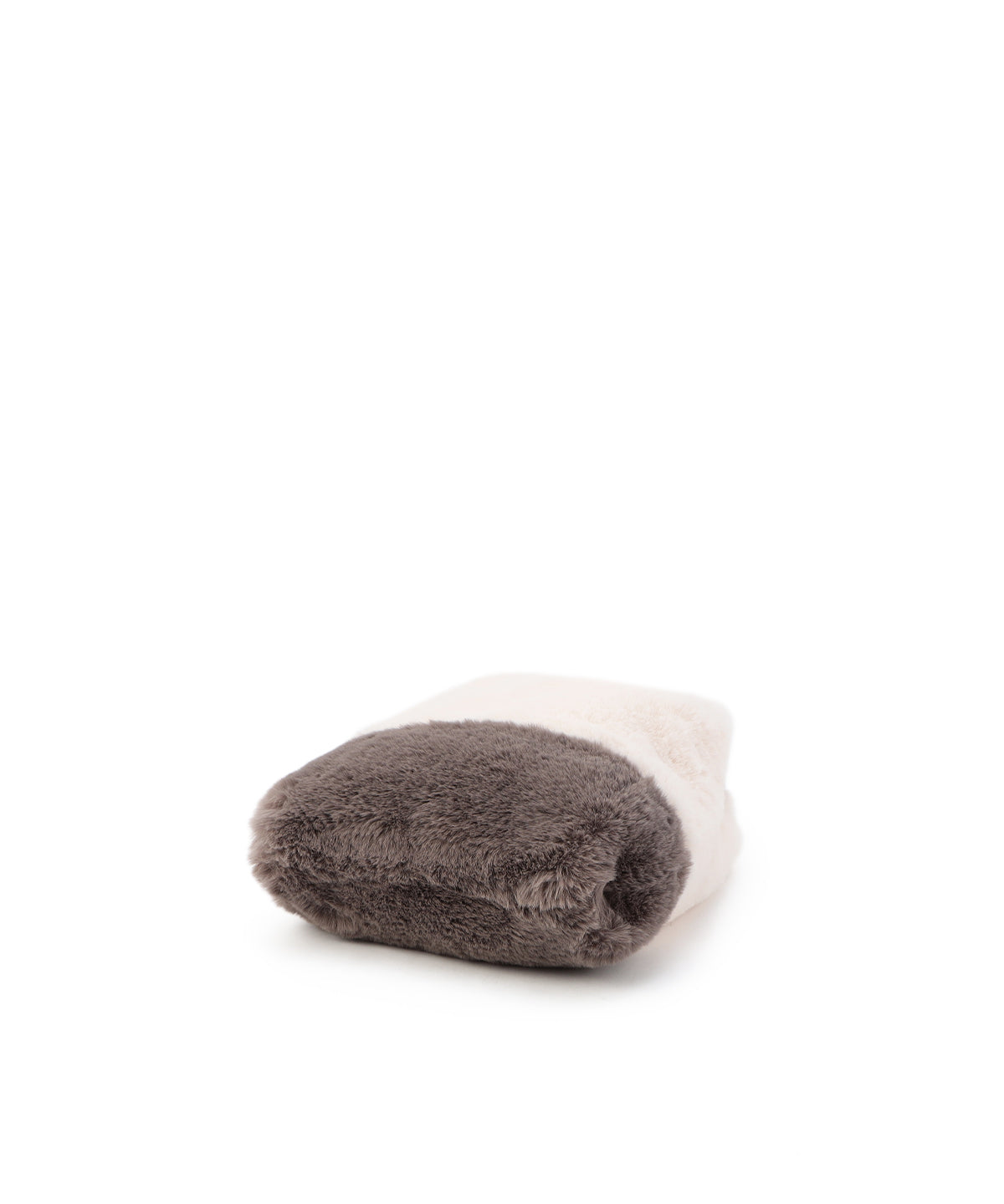Eco Fur Convenience Bag (Small) OFF-WHITE×GREIGE