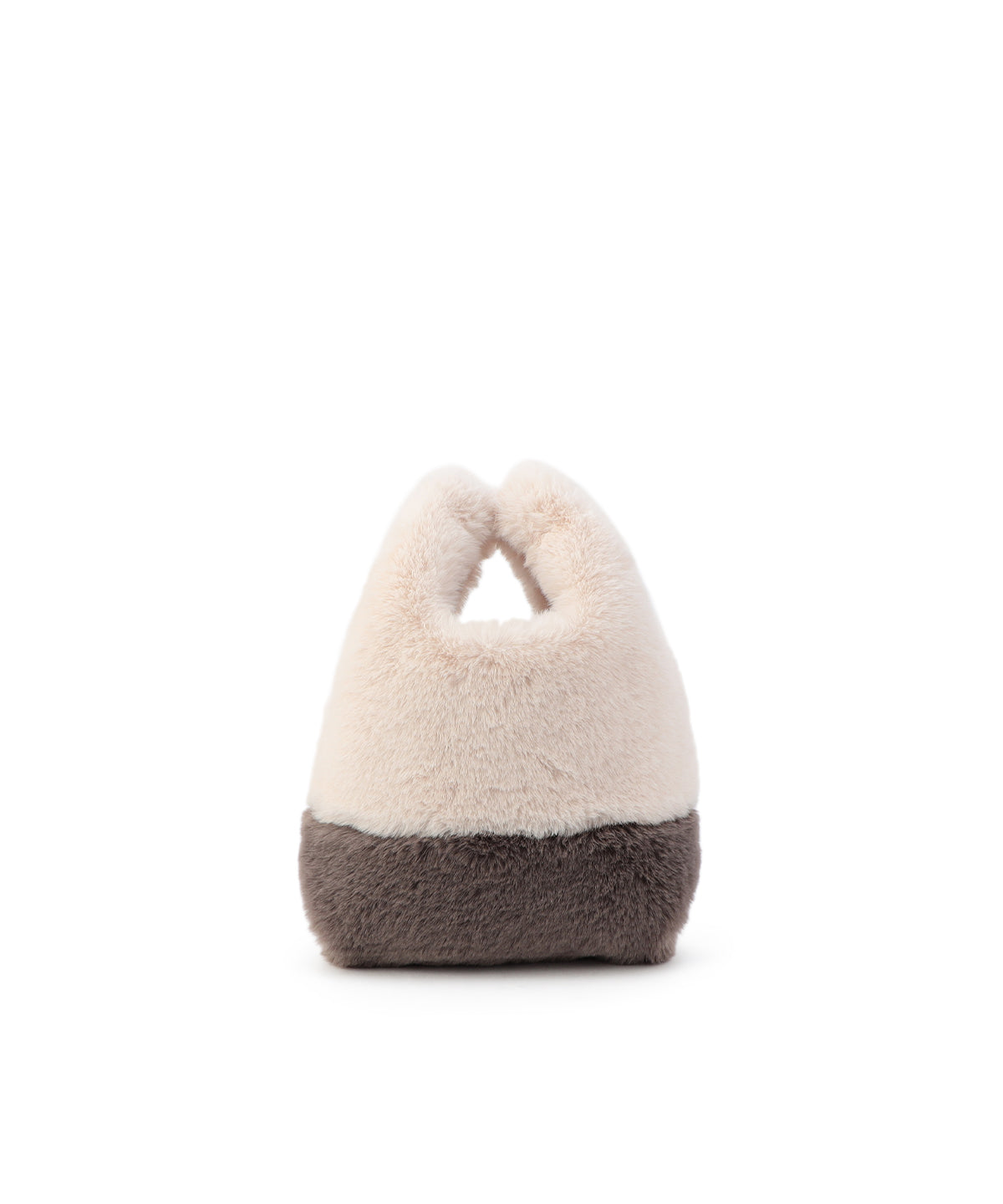 Eco Fur Convenience Bag (Small) OFF-WHITE×GREIGE