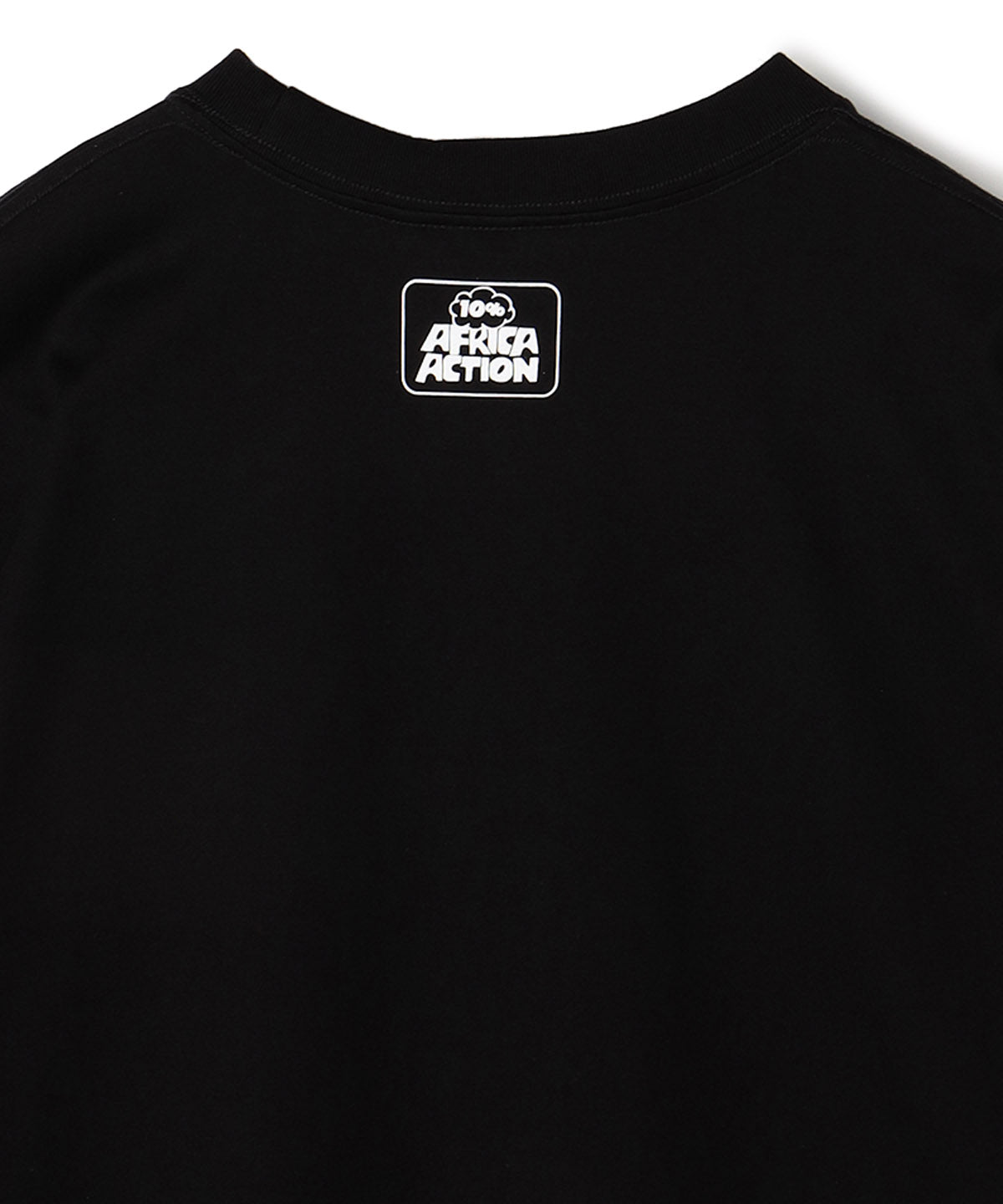 T-shirts Textile Collage Morning Blossom BLACK