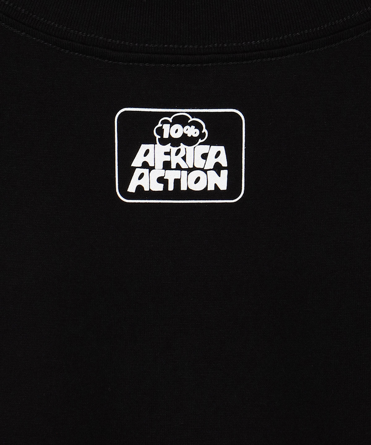 T-shirts Textile Collage Morning Blossom BLACK