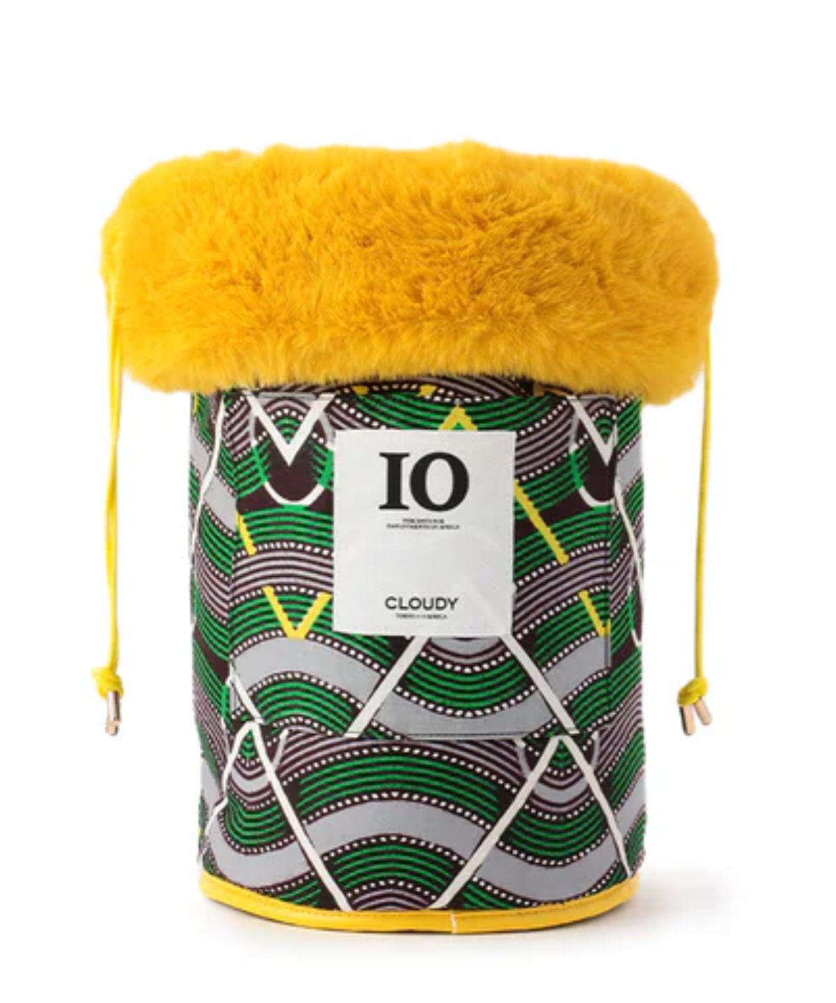 エコファードローストリングバッグ(Mサイズ) イエロー