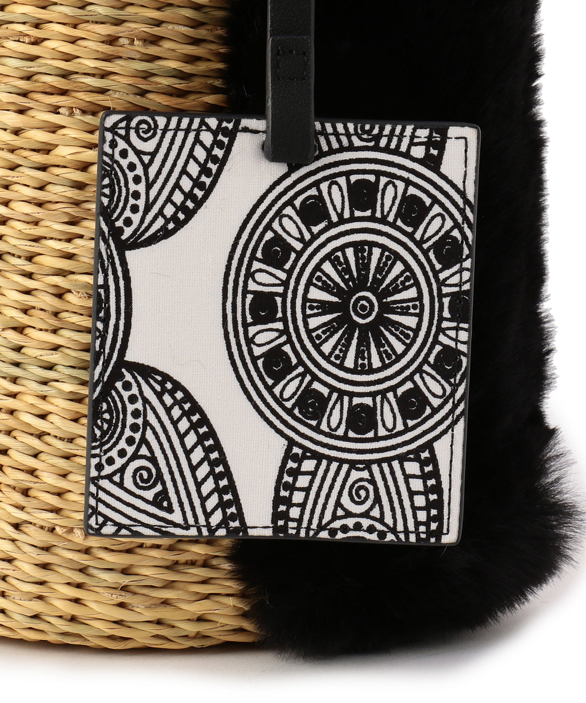 エコファーハンドルバスケット ブラック