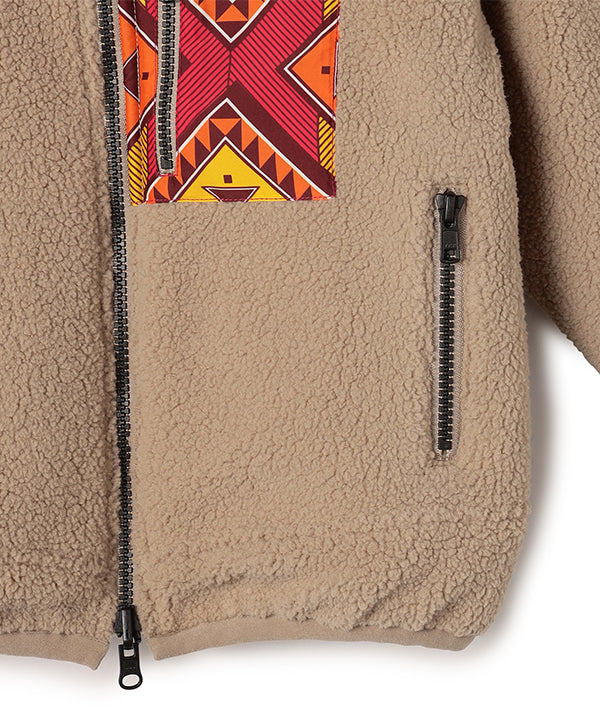 Kids Recycled Reversible BOA Blouson BEIGE