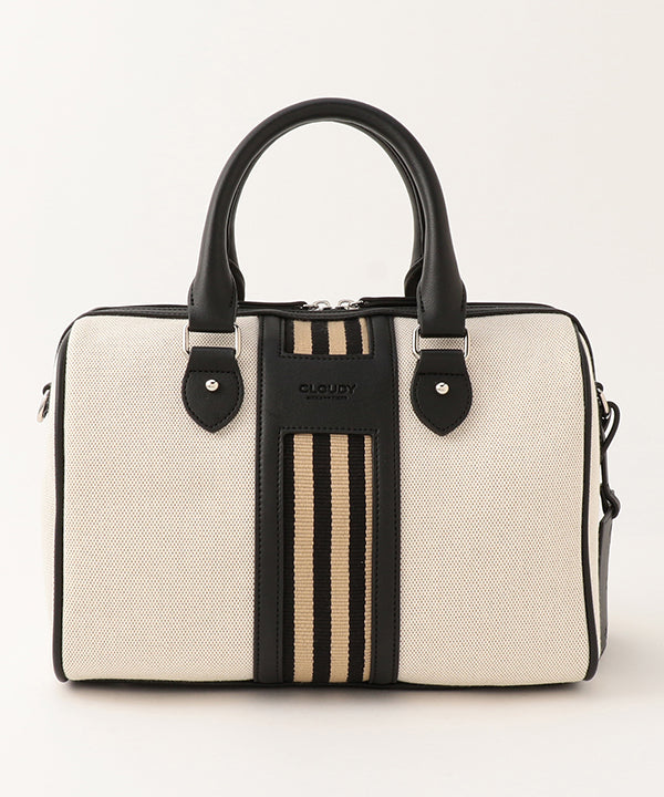 Two Tone Kente × Boston Bag BLACK