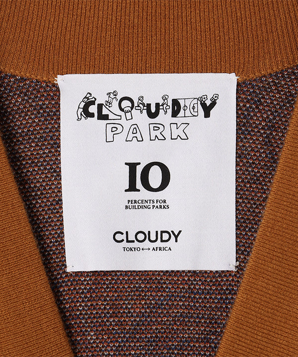 Wool/Nylon Knit Cardigan RED