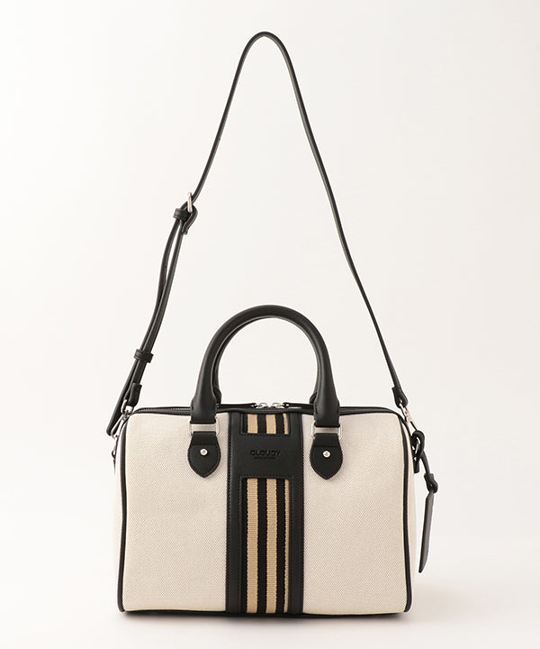 Two Tone Kente × Boston Bag BLACK
