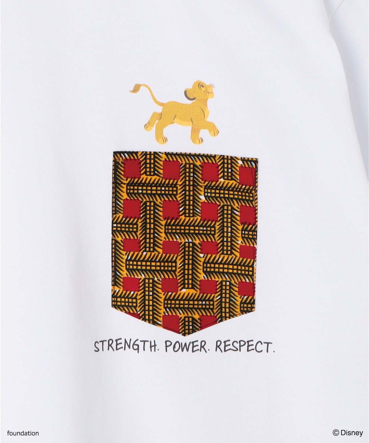 ポケットTシャツ SIMBA WHITE