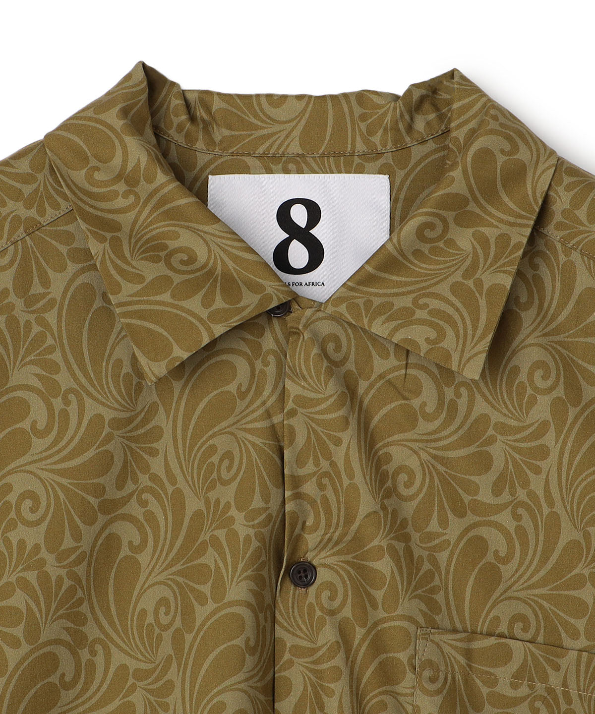 African Textile Shirt BROWN