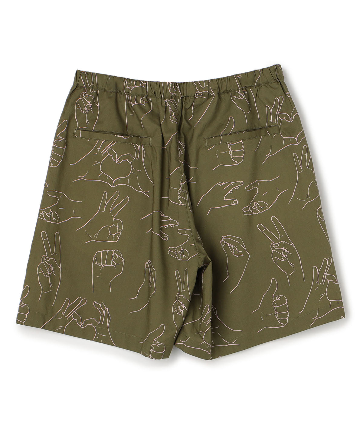 African Textile shorts KHAKI