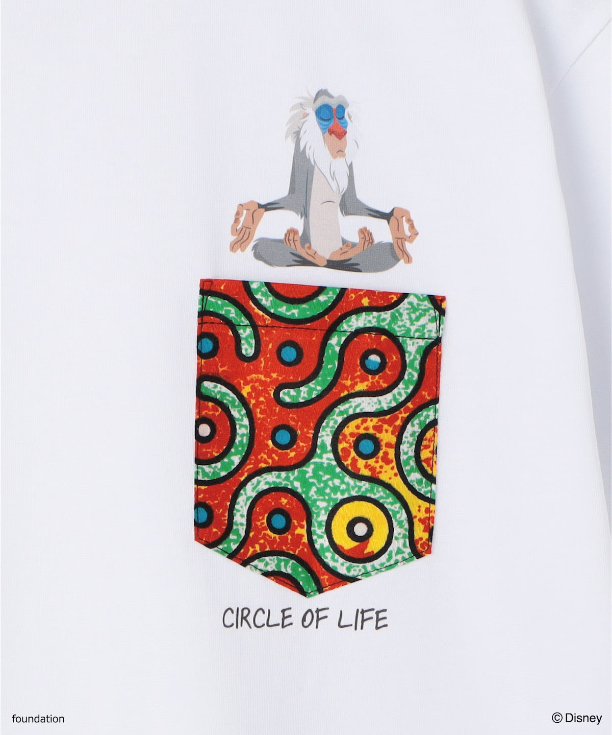 ポケットTシャツ RAFIKI WHITE