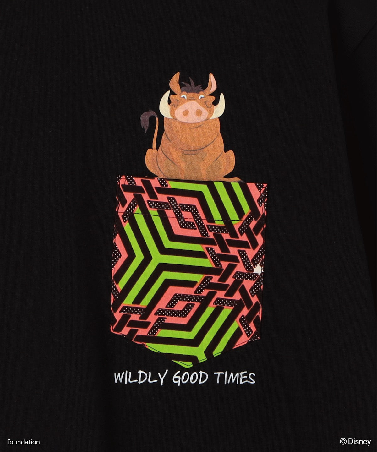 ポケットTシャツ PUMBAA BLACK