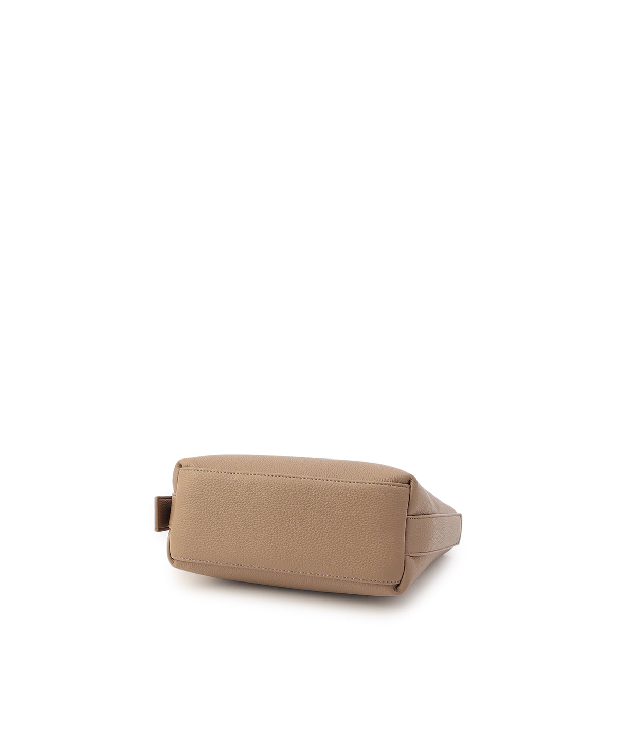 Coverd Buckle Hand Bag BEIGE