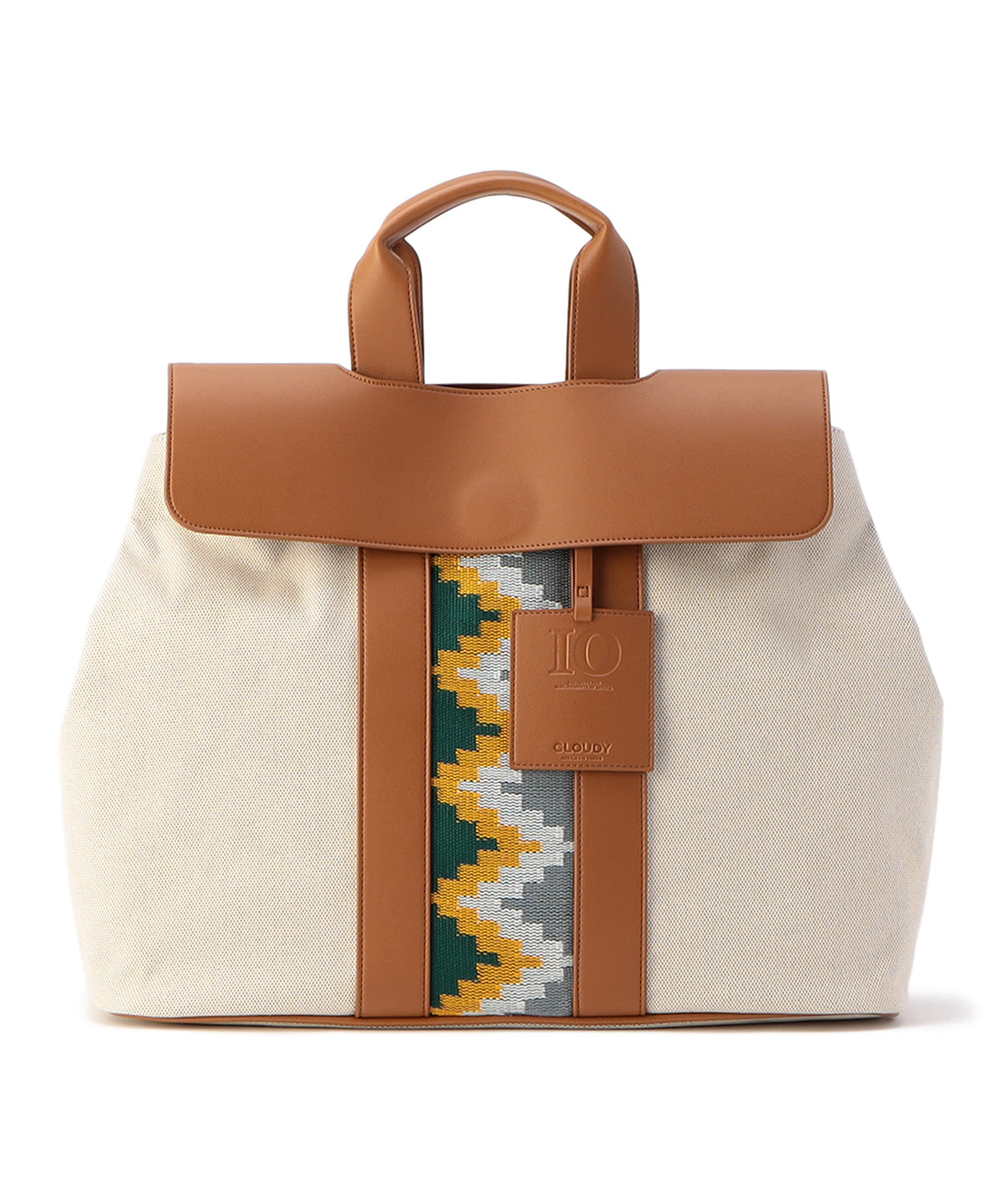 Two Tone Kente Bag (Large) BROWN