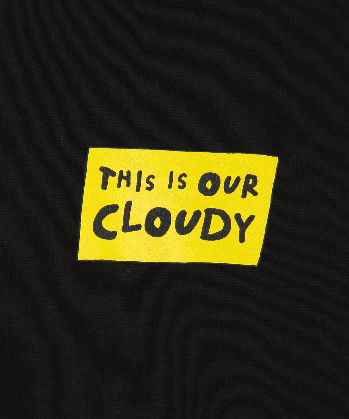 スウェットシャツ THIS IS OUR CLOUDY ブラック