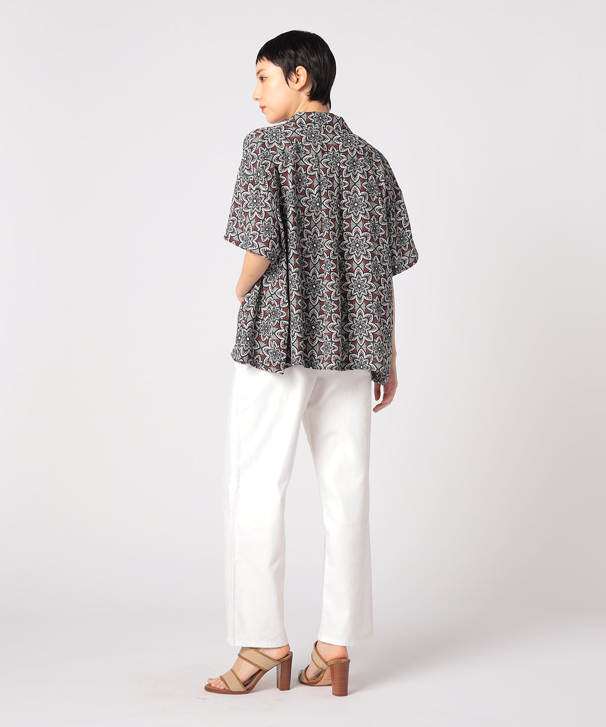 Recycled African Textile Shirt BROWN