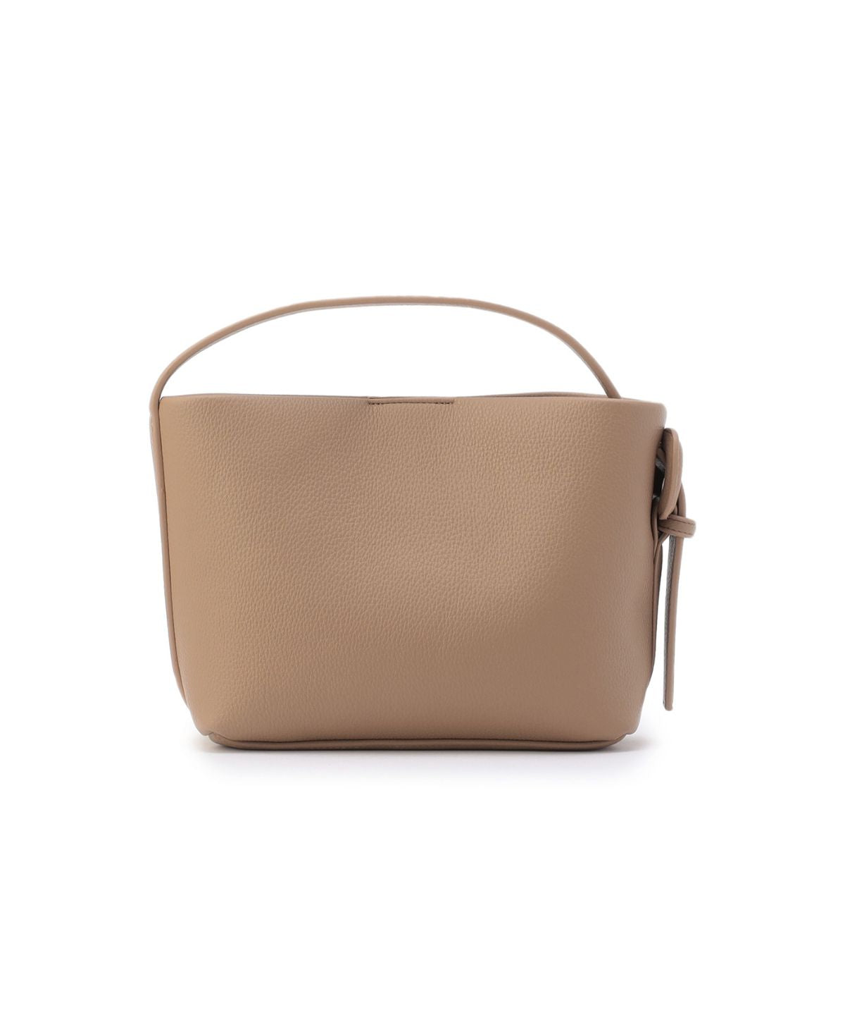 Coverd Buckle Hand Bag BEIGE