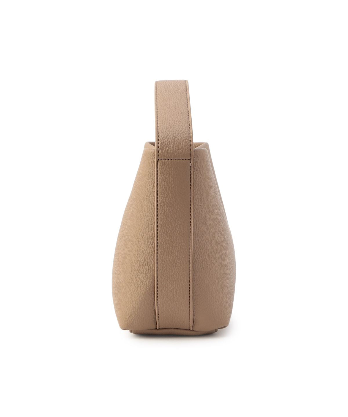 Coverd Buckle Hand Bag BEIGE