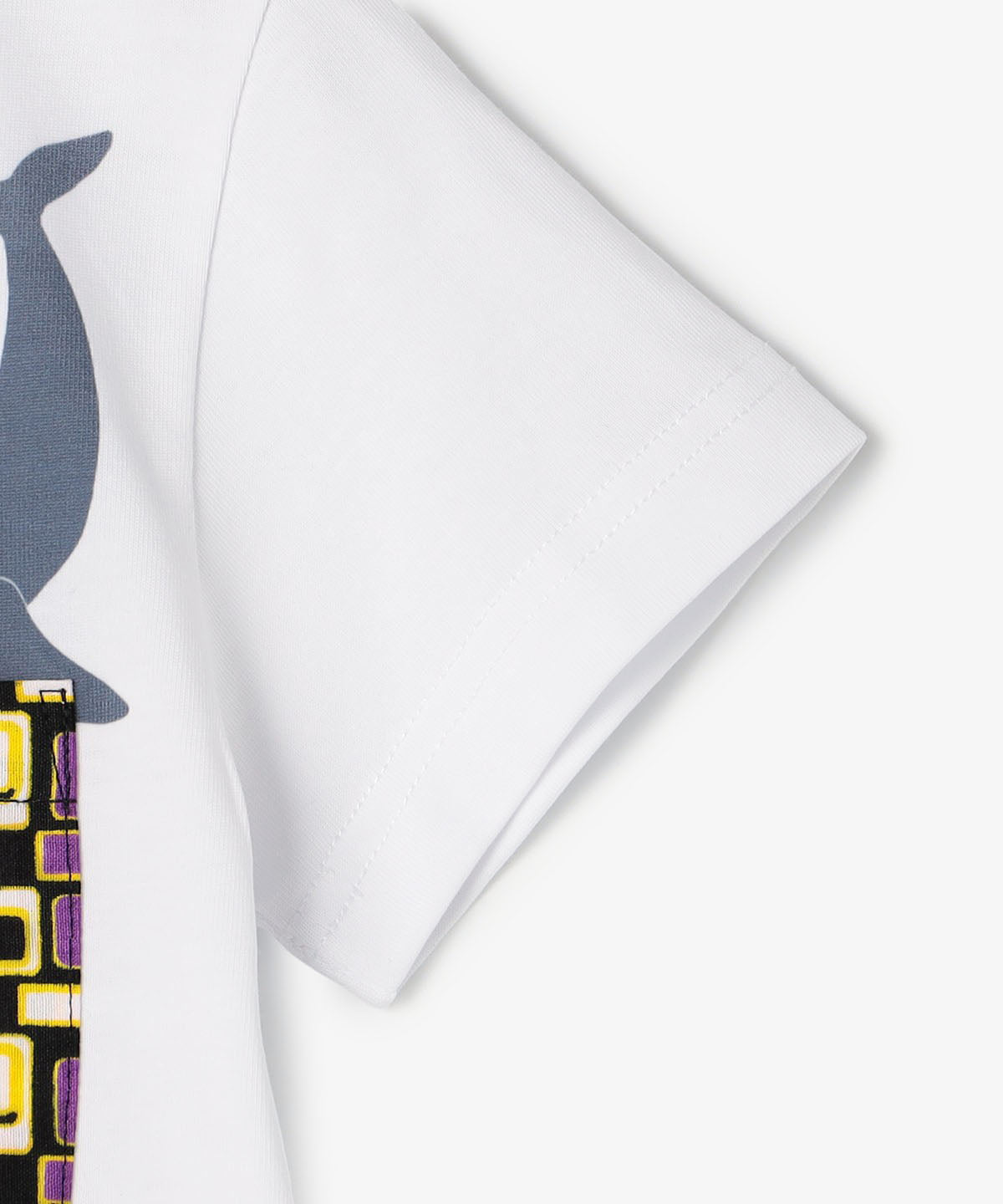 キッズポケットTシャツ Whale WHITE