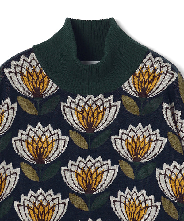 Wool/Nylon Dolman Knit Sweater NAVY